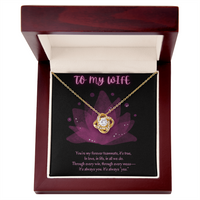 Load image into Gallery viewer, Gift For Wiife Infinity Of Love Knot Necklace, 02 Adjustable Chain Up To 22&quot;, Keepsake Card Ready To Give Gift In Box
