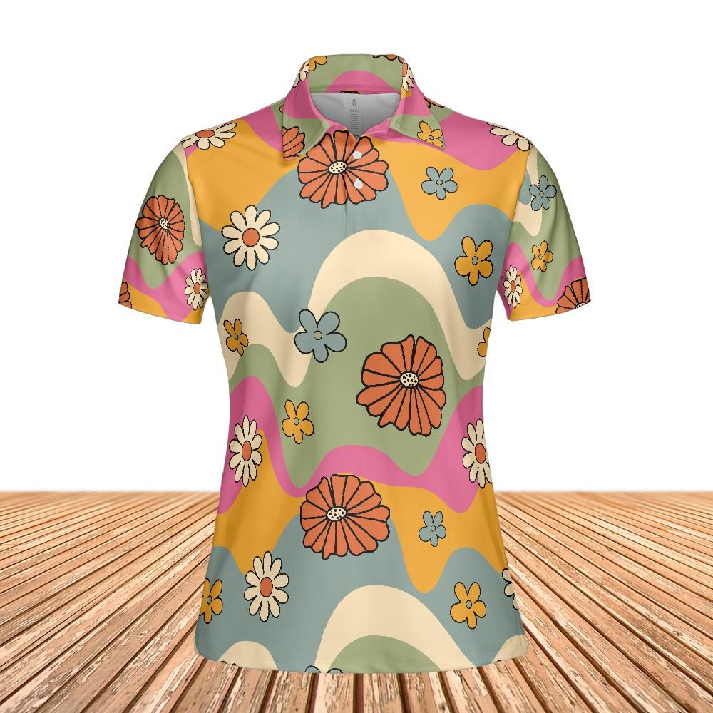 Daisy Dreams Polo - All-over Print Women's Polo Shirt (Lightweight)